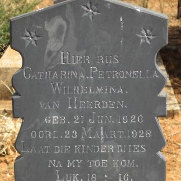HEERDEN Catharina Petronella Wilhelmina, van 1926-1928