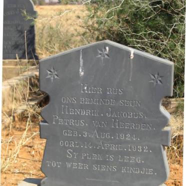HEERDEN Hendrik Jakobus Petrus, van 1924-1932