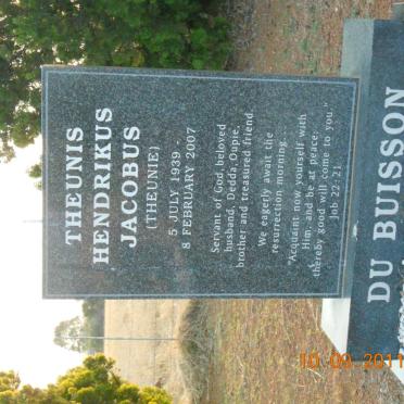 BUISSON Theunis Hendrikus Jacobus, du 1939-2007