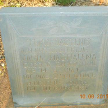 BADENHORST Maria Magdalena 1964-1964