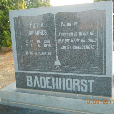 BADENHORST Pieter Johannes 1918-1979