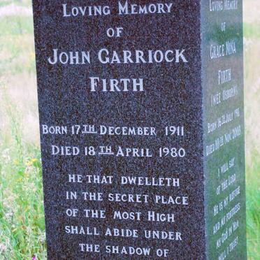 FIRTH John Garriock 1911-1980