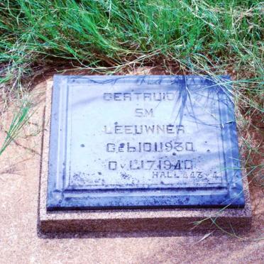 LEEUWNER Gertruida S.M. 1930-1940