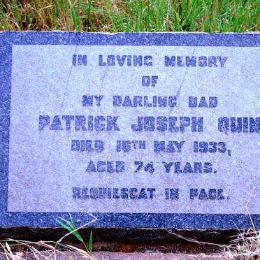 QUIN Patrick Joseph -1933