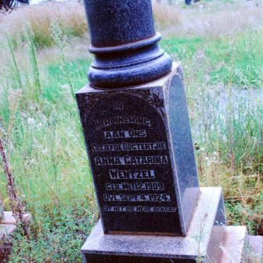 WENTZEL Anna Catharina 1909-1924