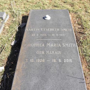 SMITH Martin Etsebeth 1922-1997 & Dorothea Maria MARAIS 1926-2015 