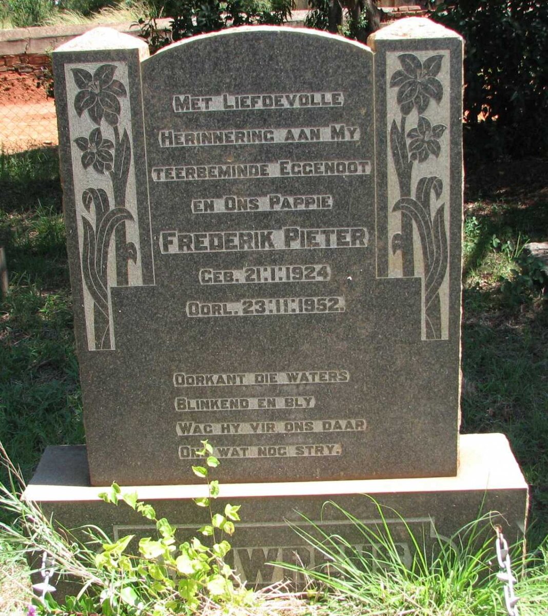 LOUWRENS Frederik Pieter 1924-1952