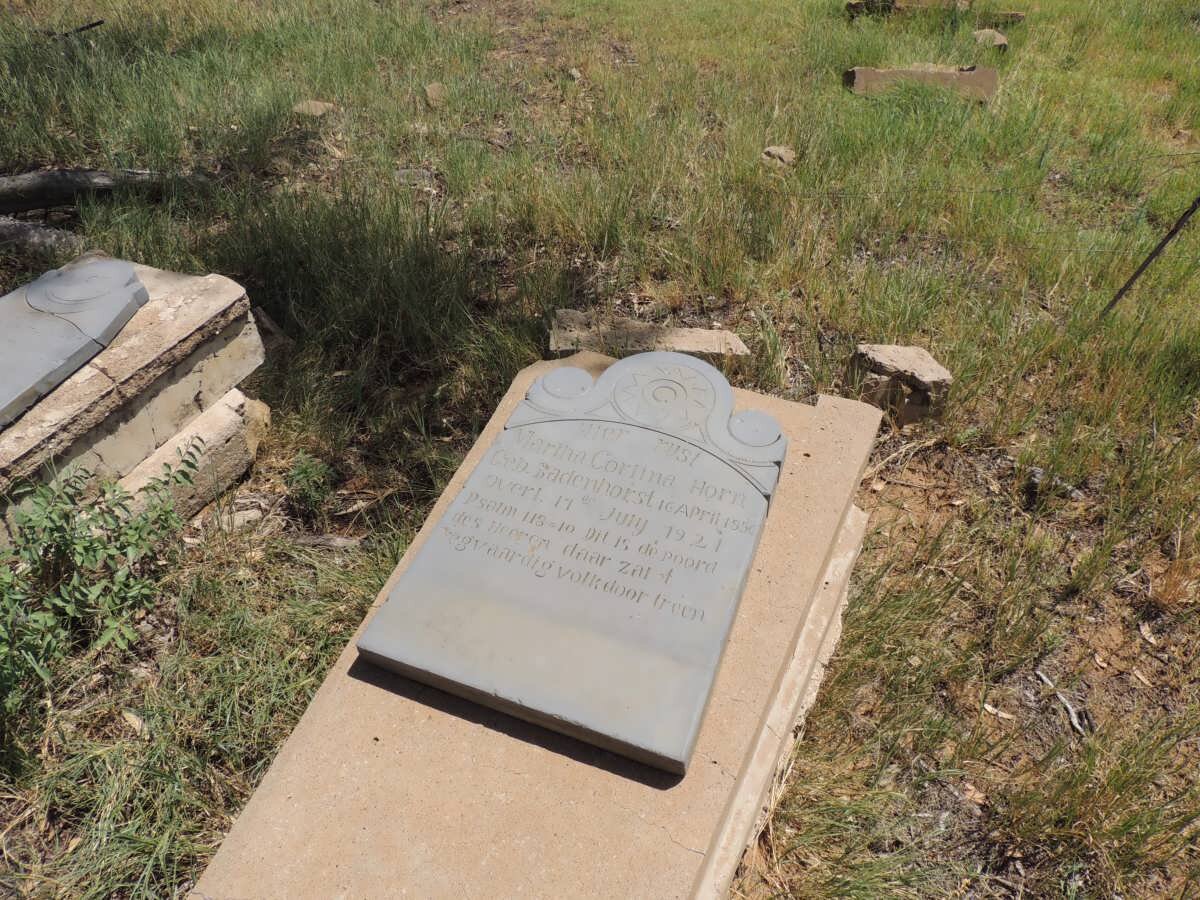 HORN Martha Carolina nee BADENHORST -1921