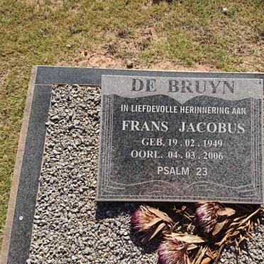 BRUYN Frans Jacobus, de 1949-2006