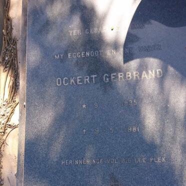 BERG Ockert Gerbrand, van den 1935-1981 &amp; Anna Margaretha Sophia 1935-