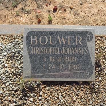 BOUWER Christoffel Johannes 1909-1992