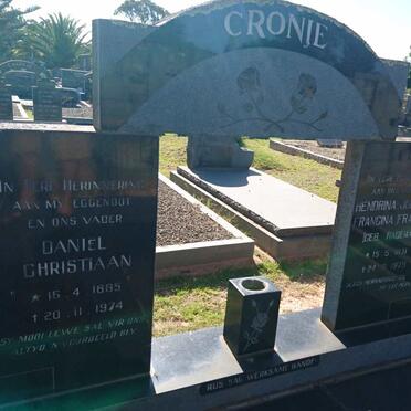 CRONJE Daniel Christiaan 1885-1974 &amp; Hendrina Johanna Francina RADEMAN 1891-1979