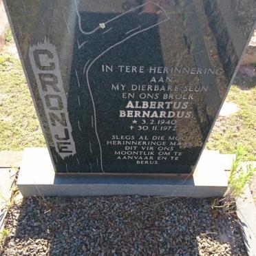 CRONJE Albertus Bernardus 1940-1972