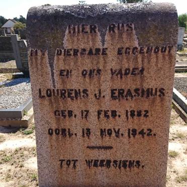 ERASMUS Lourens J. 1882-1942