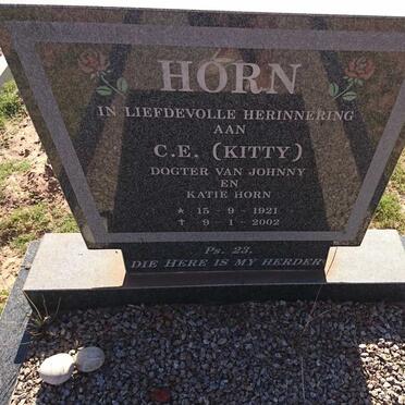HORN C.E. 1921-2002