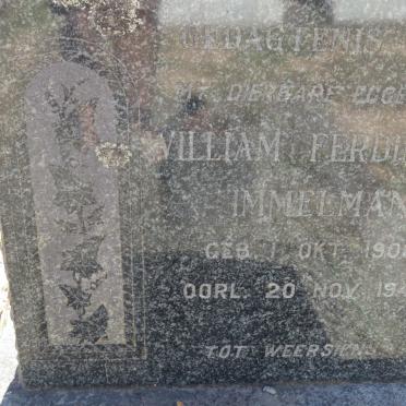 IMMELMAN William Ferdinand 1906-1947