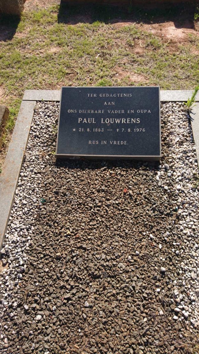 LOUWRENS Paul 1883-1976