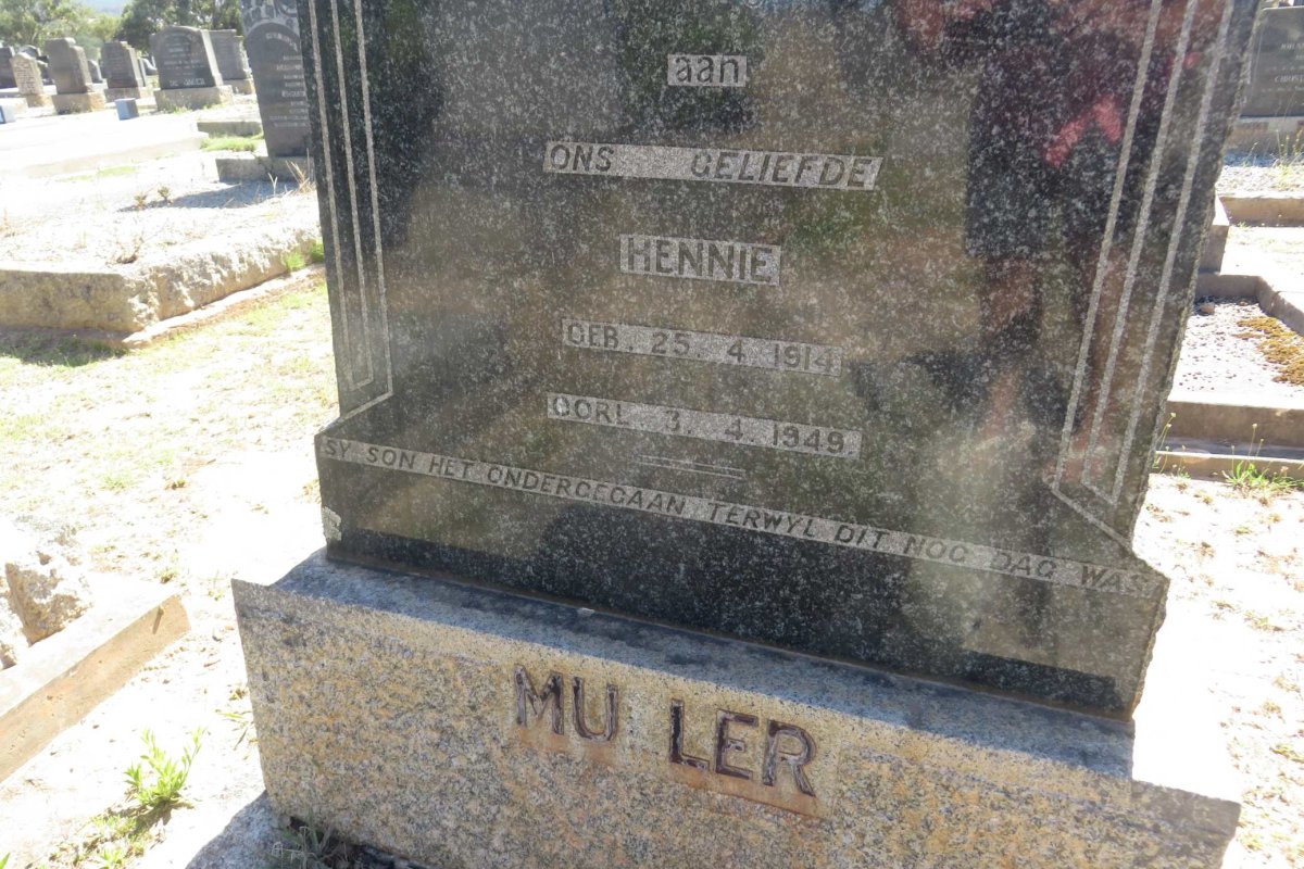 MULLER Hennie 1914-1949