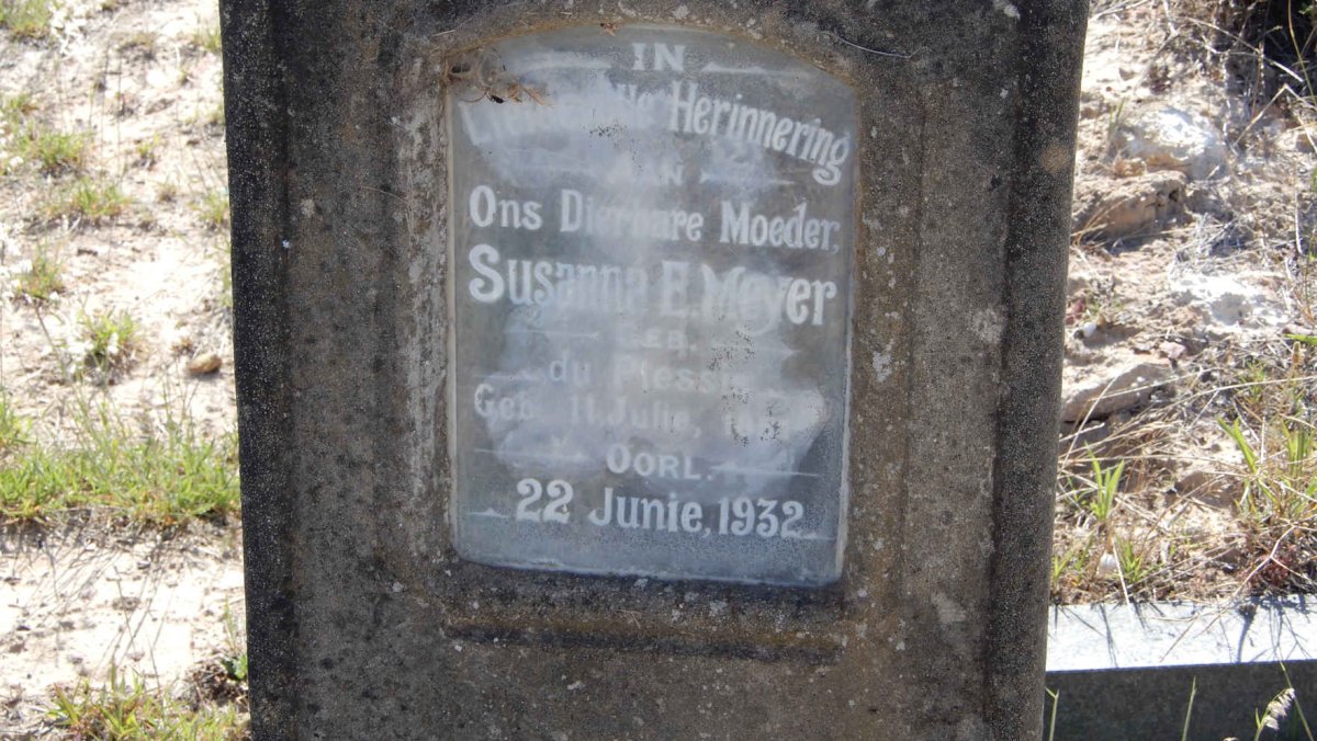 MEYER Susanna E. nee DU PLESSIS 185?-1932