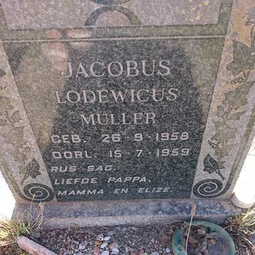 MULLER Jacobus Lodewicus 1958-1959