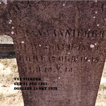 NIEKERK ?, van 1861-1938