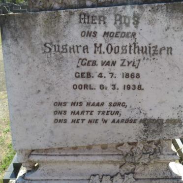 OOSTHUIZEN Susara M. nee van ZYL 1868-1938