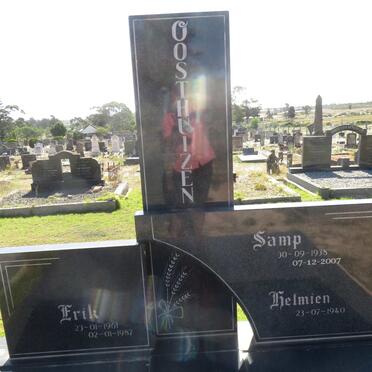 OOSTHUIZEN Samp 1938-2007 &amp; Helmien 1940- :: OOSTHUIZEN Erik 1961-1987