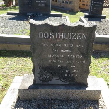 OOSTHUIZEN Susarah Maryna nee VAN DER VYVER 1881-1970