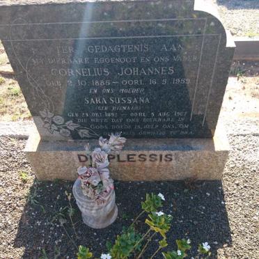 PLESSIS Cornelius Johannes, du 1885-1959 &amp; Sara Sussana PIENAAR 1892-1967