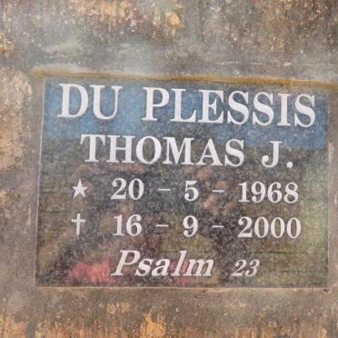 PLESSIS Thomas J., du 1968-2000