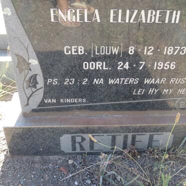 RETIEF Engela Elizabeth nee LOUW 1873-1956