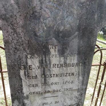RENSBURG S.E., van nee OOSTHUIZEN 1843-1921