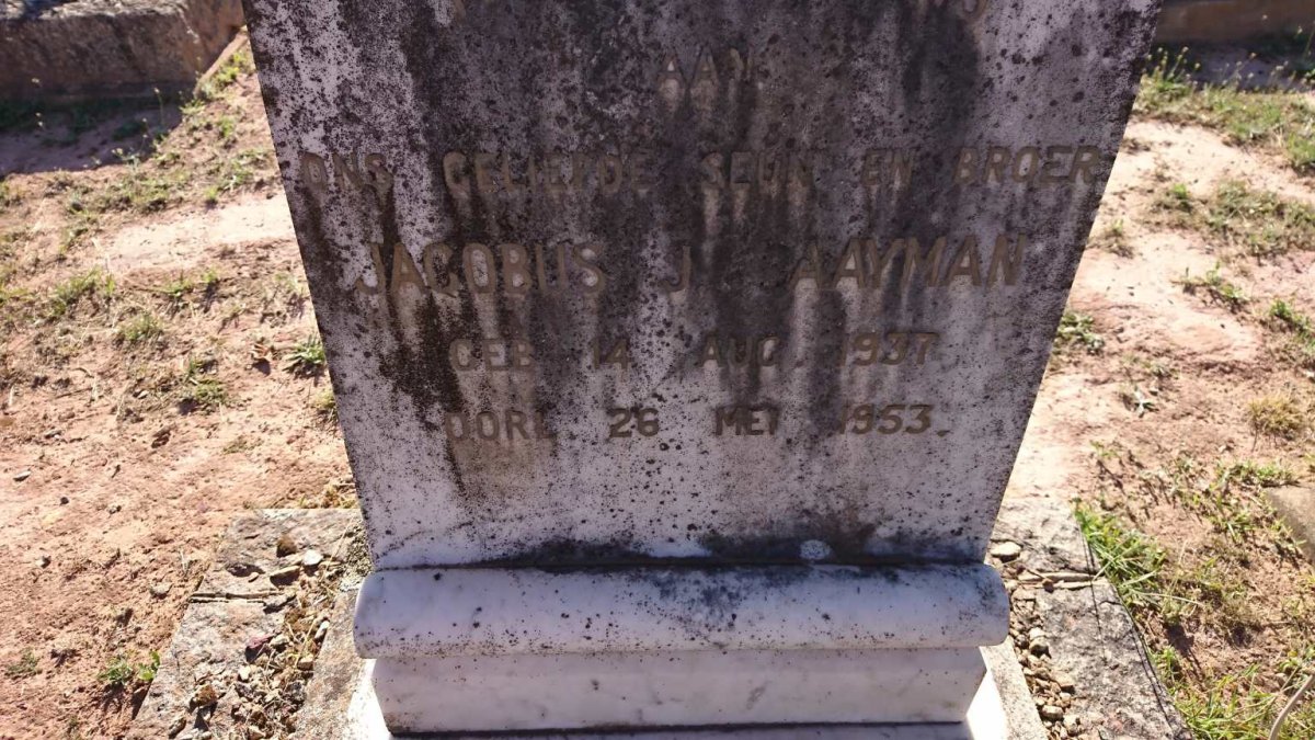 SAAYMAN Jacobus J. 1937-1953