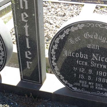 SCHNETLER Willem Simon 1914-1986 &amp; Jacoba Nicolina STEYN 1905-1988