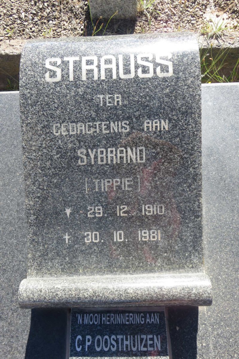 STRAUSS Sybrand 1910-1981 :: OOSTHUIZEN C.P. 1923-2009