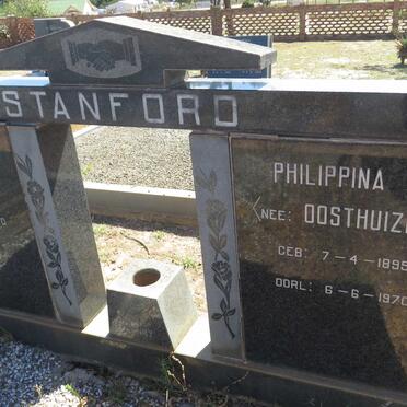 STANFORD Henry 1890-1970 &amp; Philippina M. OOSTHUIZEN 1895-1970