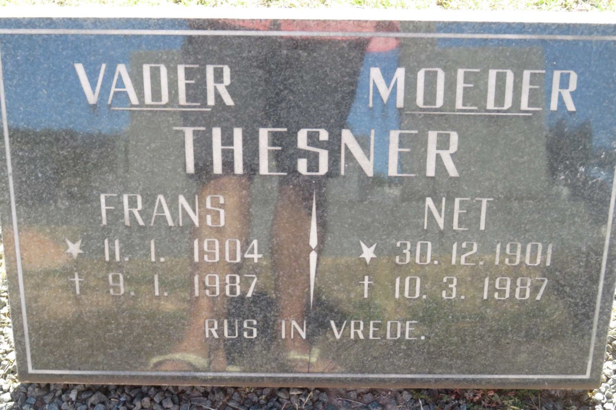THESNER Frans 1904-1987 &amp; Net 1901-1987