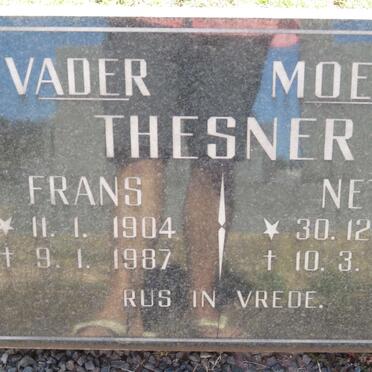 THESNER Frans 1904-1987 &amp; Net 1901-1987
