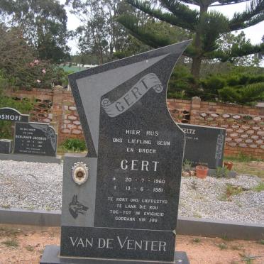 VENTER Gert, van de 1960-1981