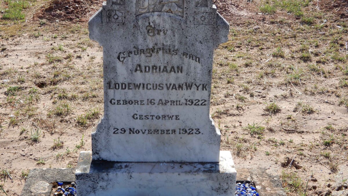 WYK Adriaan Lodewicus, van 1922-1923