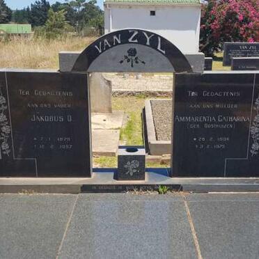 ZYL Jakobus O., van 1879-1957 &amp; Ammarentia Catharina OOSTHUIZEN 1884-1975