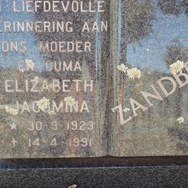 ZANDBERG Elizabeth Jacomina 1923-1991