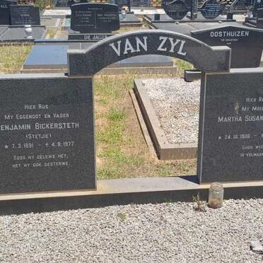 ZYL Benjamin Bickersteth, van 1891-1977 &amp; Martha Susanna Maria 1906-1995
