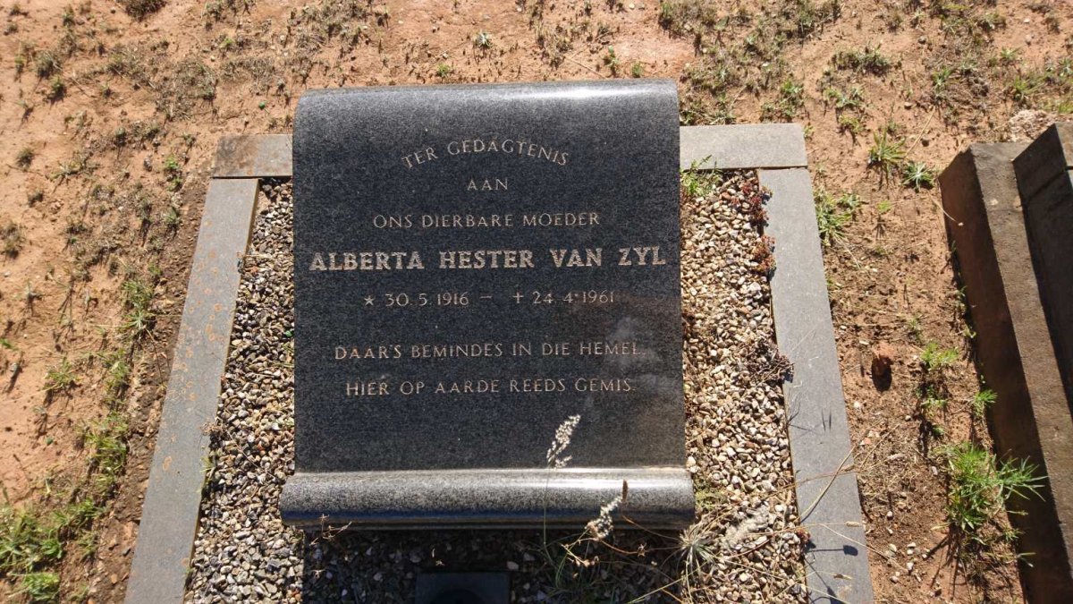 ZYL Alberta Hester, van 1916-1961