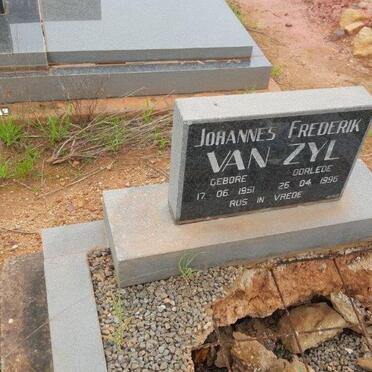 ZYL Johannes Frederik, van 1951-1996