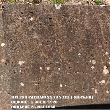 ZYL Helena Catharina, van nee SIECKER 1920-1968