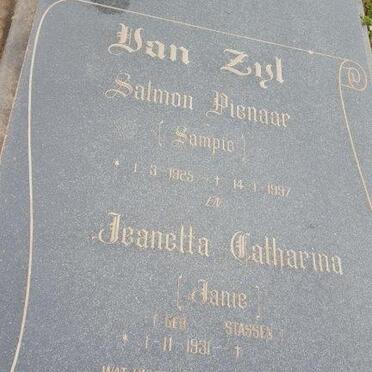ZYL Salmon Pienaar, van 1925-1997 &amp; Jeanetta Catharina STASSEN 1931-