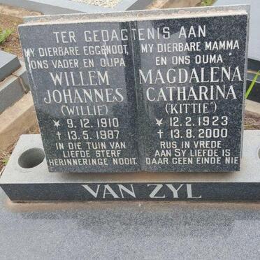 ZYL Willem Johannes, van 1910-1987 &amp; Magdalena Catharina 1923-2000
