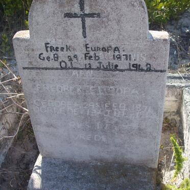 EUROPA Fredrick 1871-1948