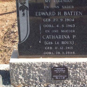 BATTEN :: LE ROUX :: CARR
